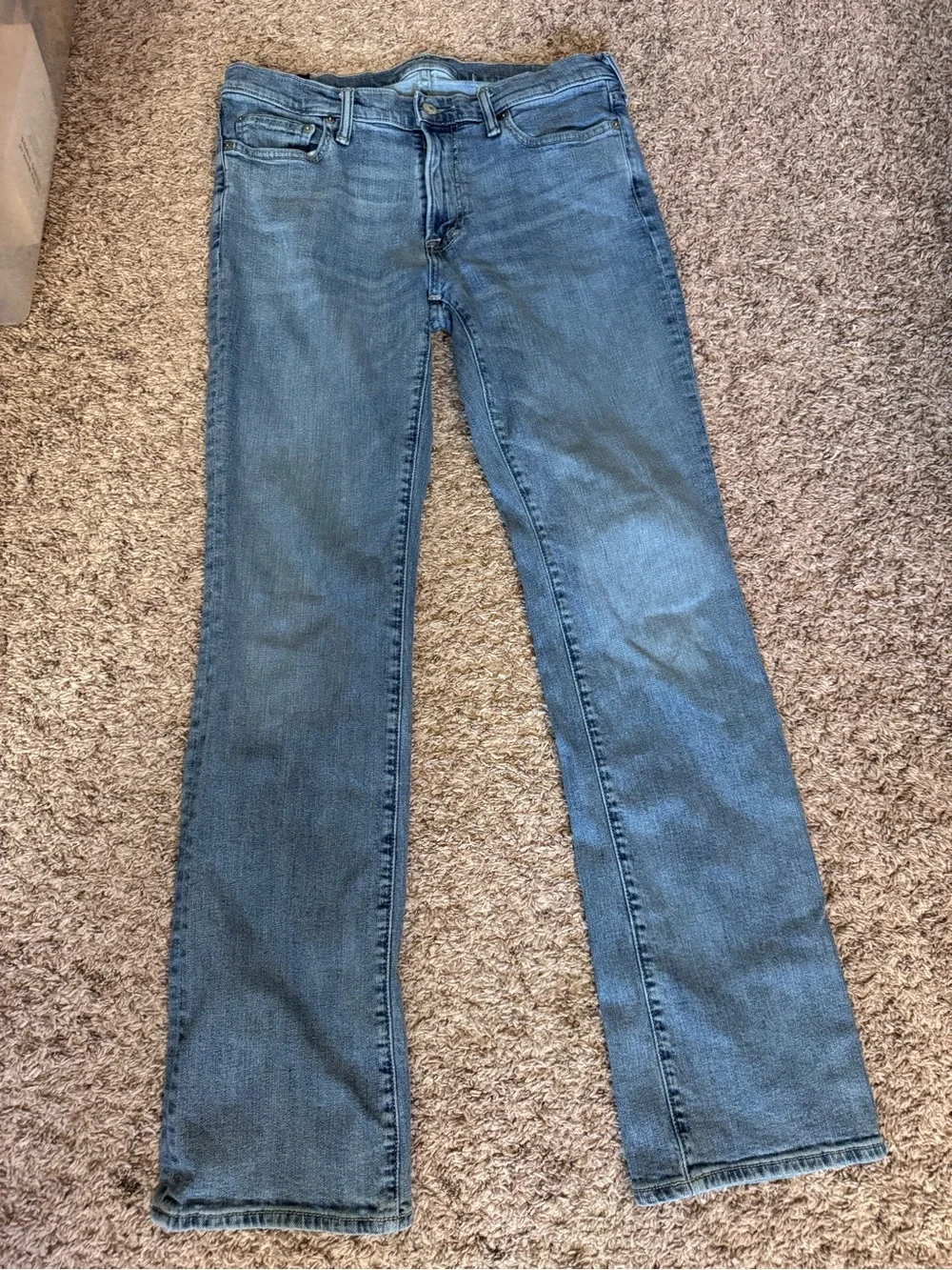 Abercrombie & Fitch Kilby Boot  stretch 32 x 34 Jeans in Medium Blue